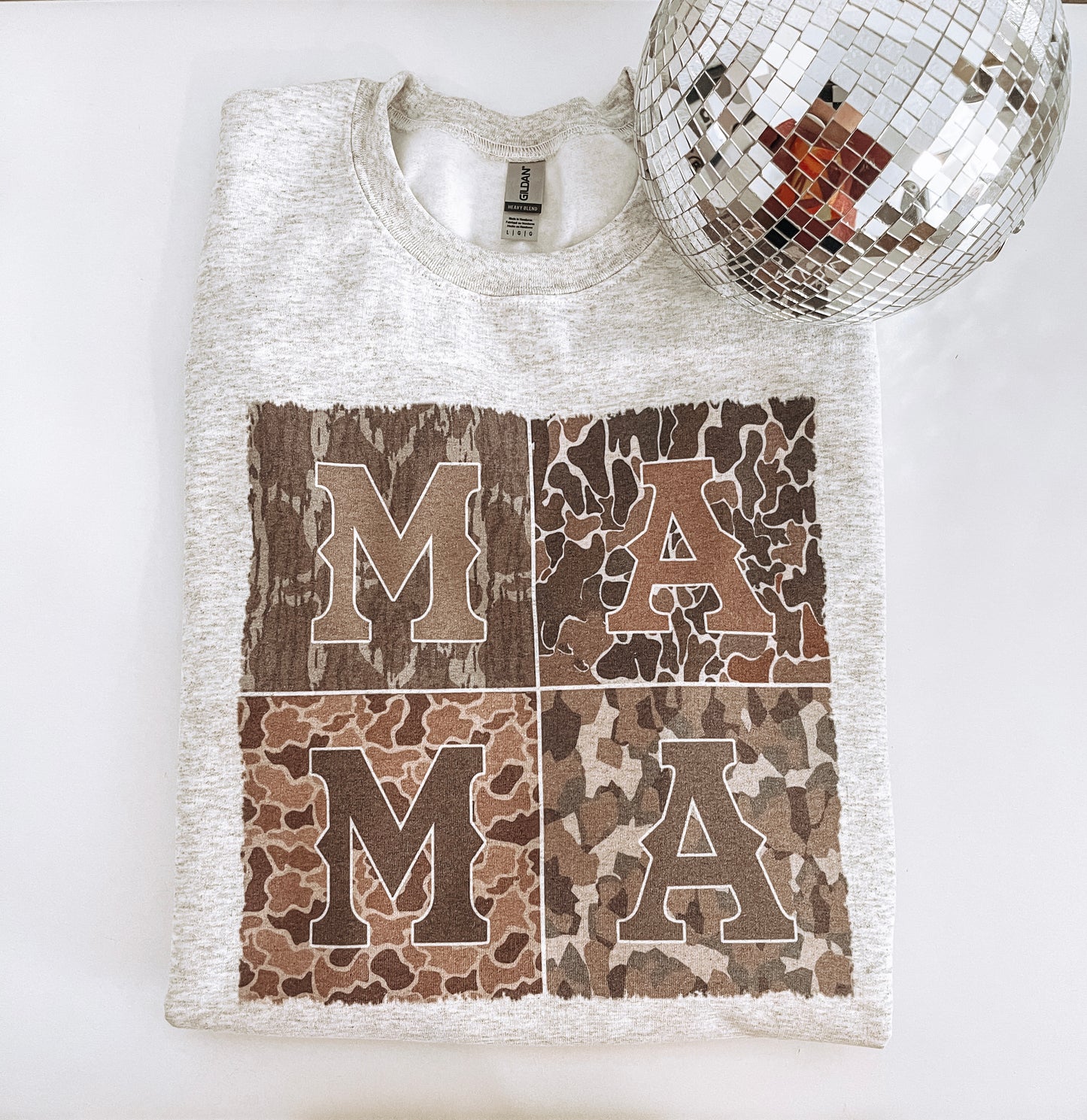 Trendy Camo mama sweatshirt
