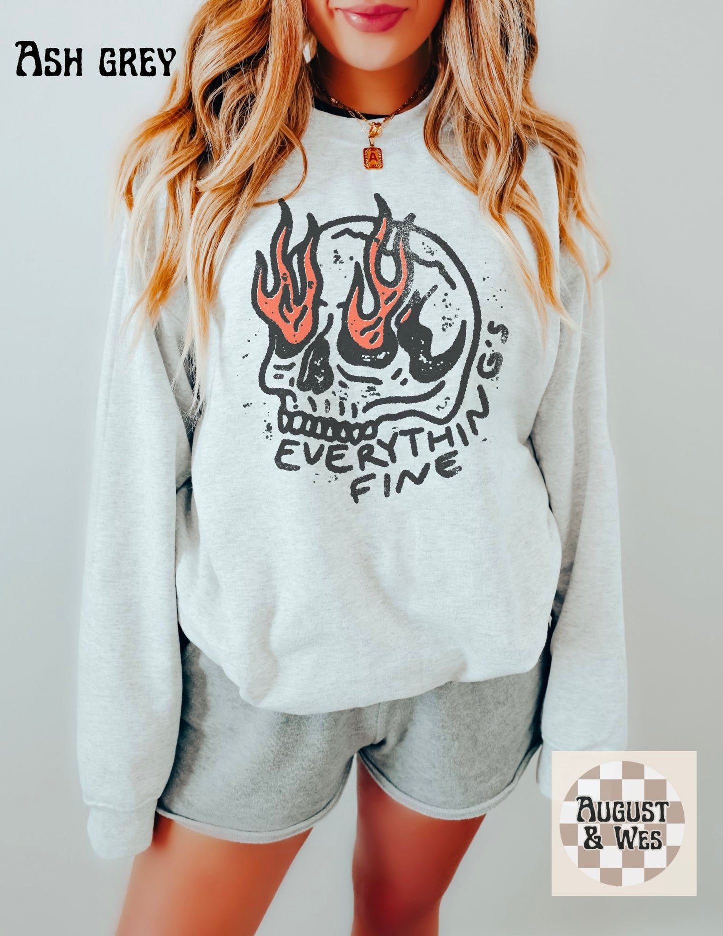 Everything’s fine skull graphic
