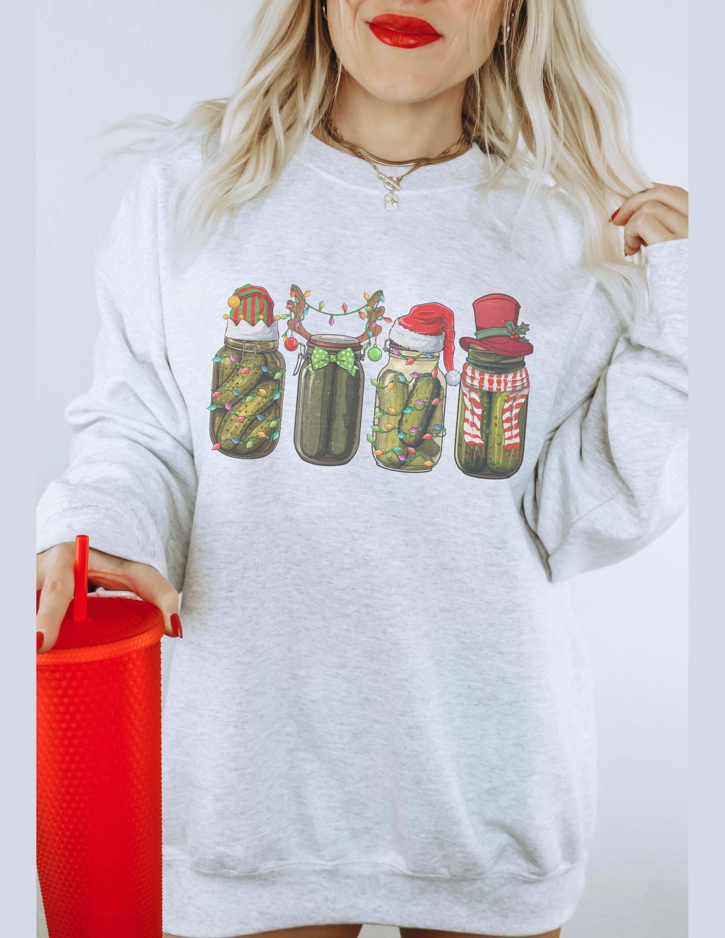 Christmas pickles sweatshirt