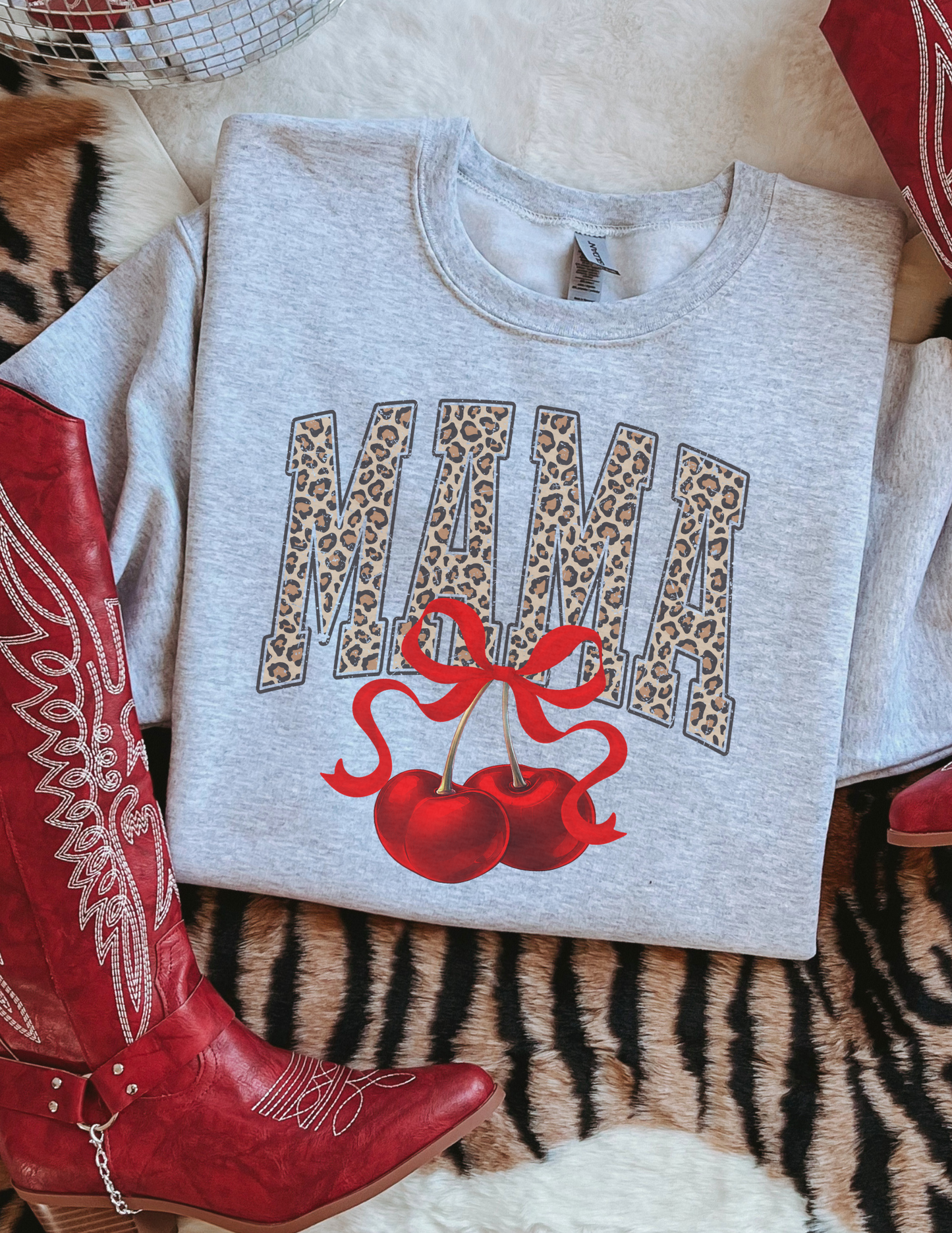 Leopard Cherry Mama Graphic