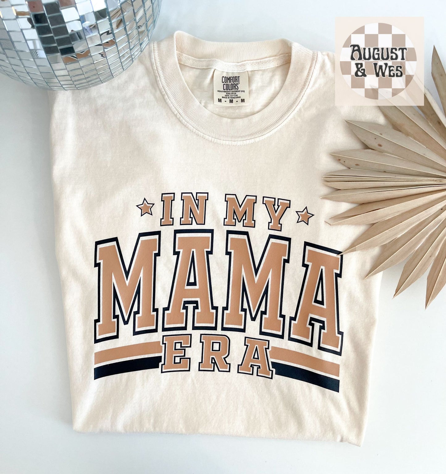 in my mama era graphic tee, mom life graphicntee, mama shirt, comfort colors