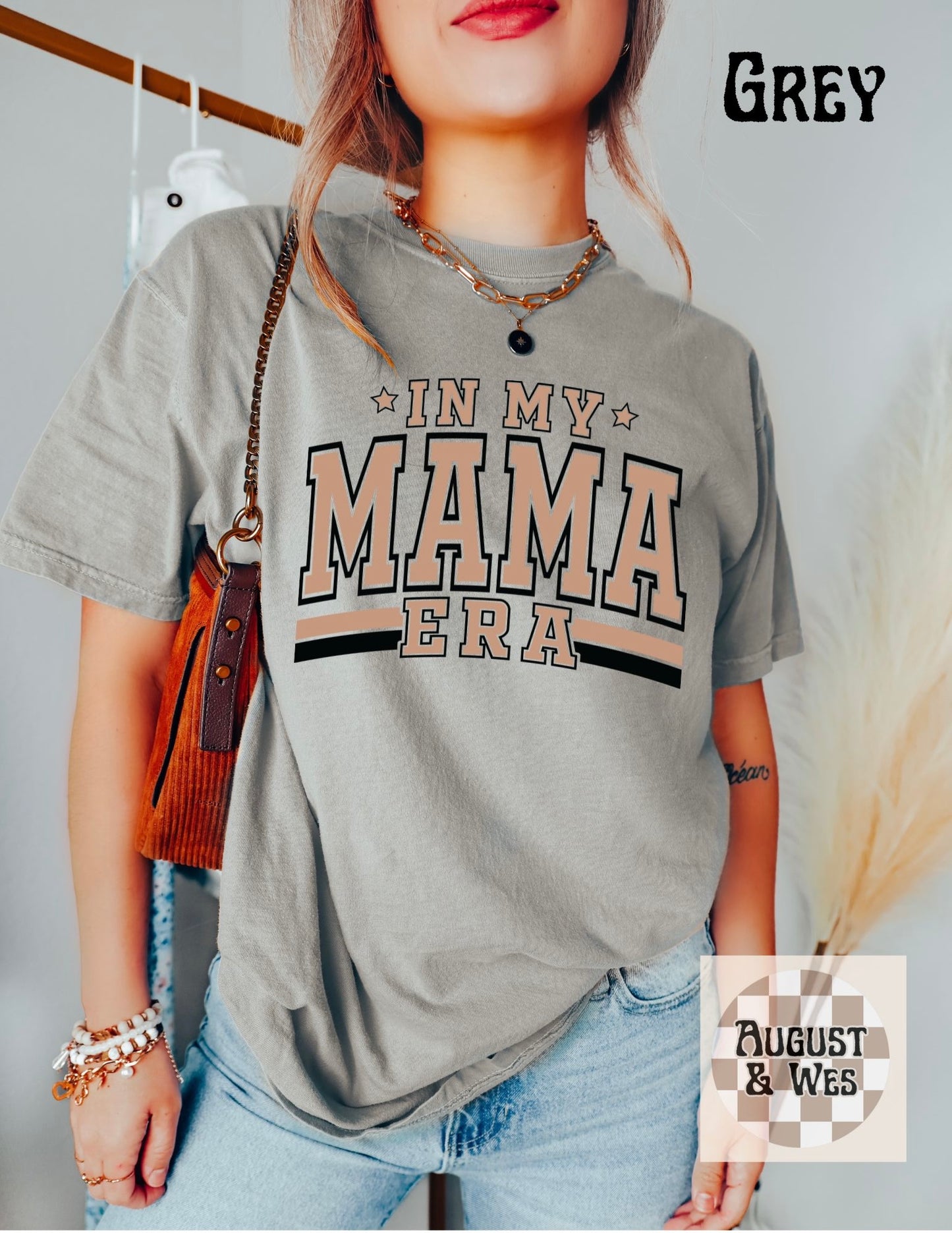 in my mama era graphic tee, mom life graphicntee, mama shirt, comfort colors