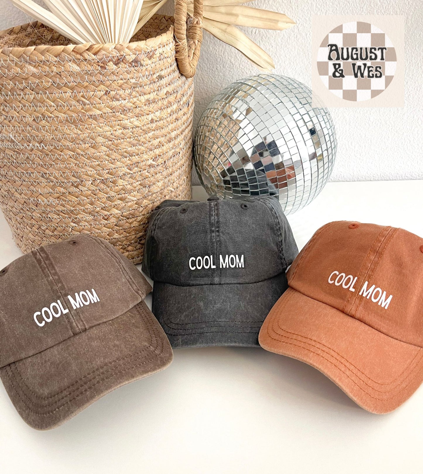 minimalist cool mom ball cap, cool mom hat, mama hat, gift for her