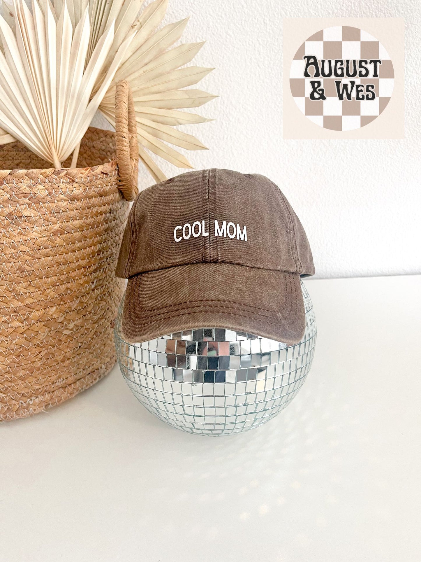 minimalist cool mom ball cap, cool mom hat, mama hat, gift for her