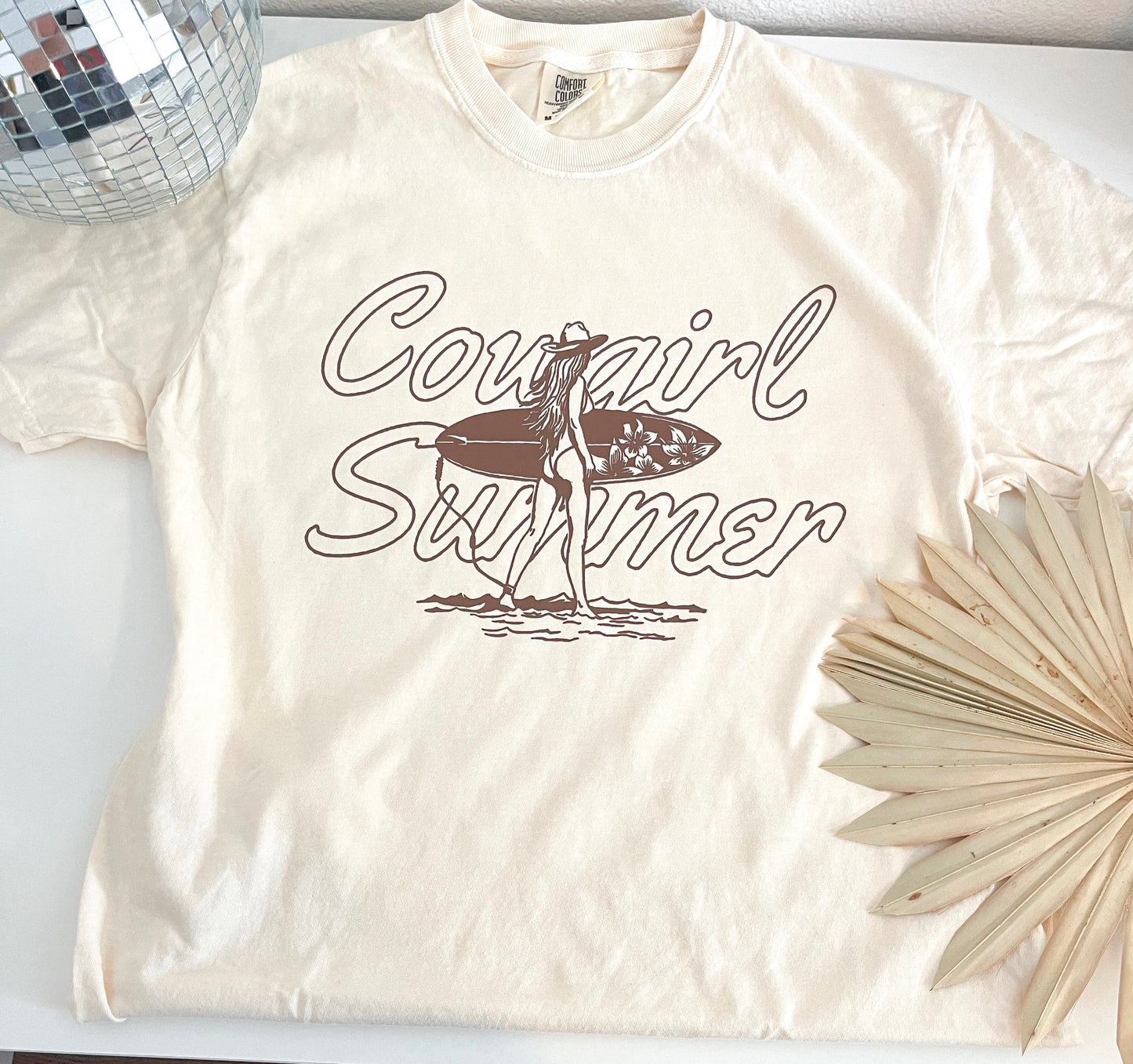 cowgirl summer graphic tee, trendy western shirt, cowgirl shirt, comfort colors