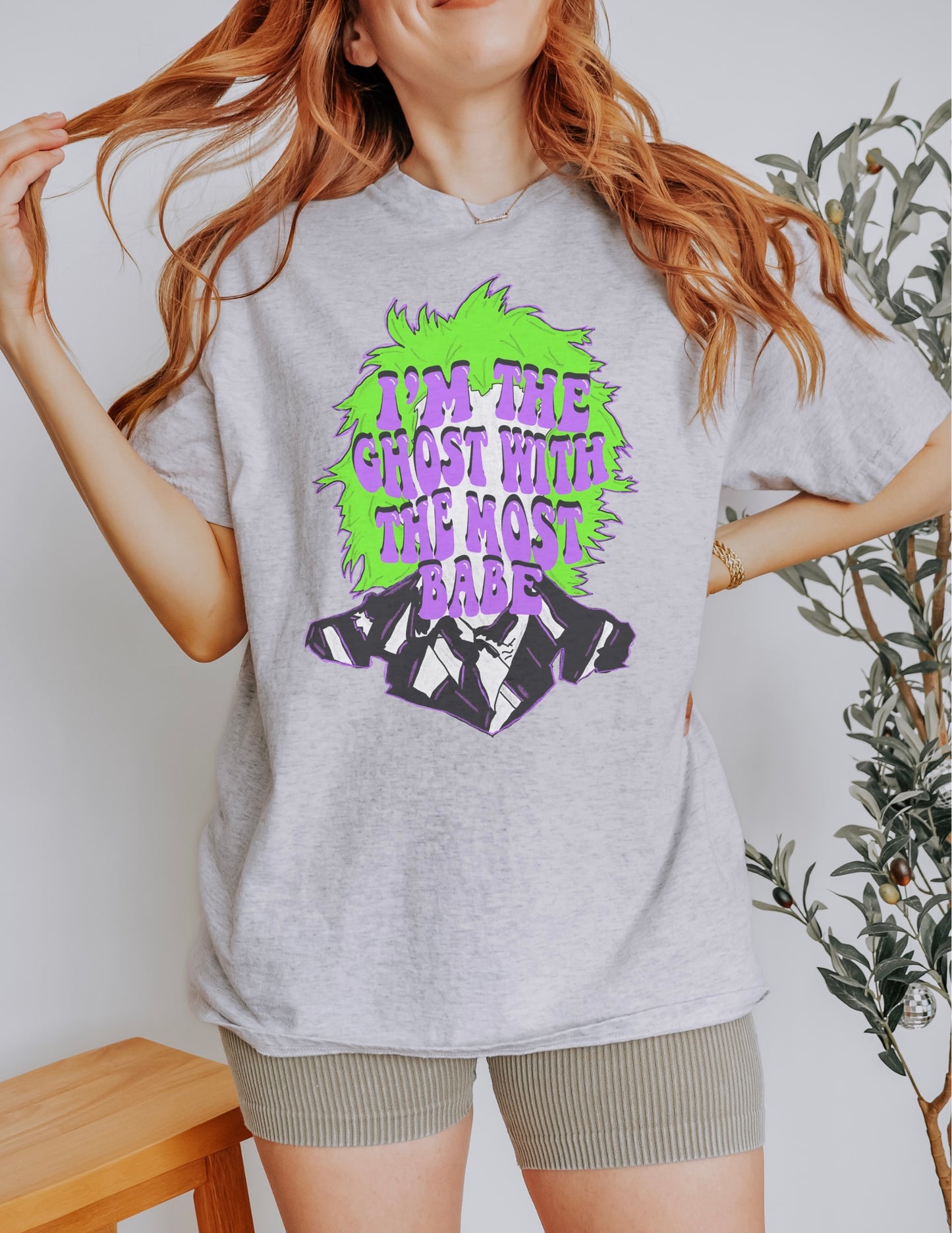 Ghost with the most babe graphic sweatshirt, halloween graphic sweatshirt, nostalgic halloween shirt, gift for her