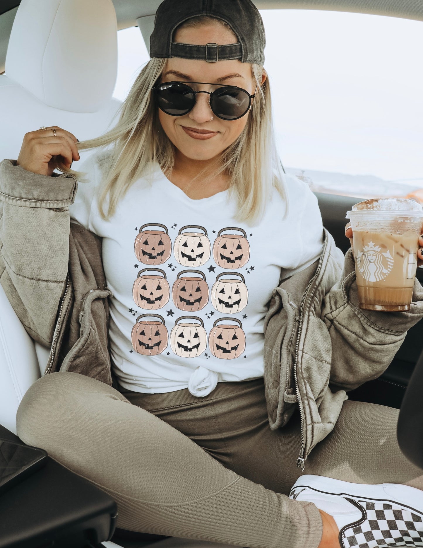 halloween pumpkins graphic sweatshirt, jack o lantern sweatshirt, halloween bucket sweatshirt, trick or treat shirt, halloween sweatshirt, gift for her