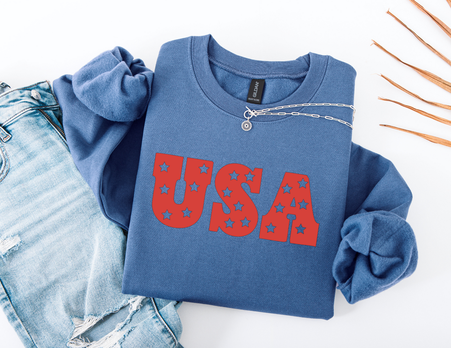 USA patriotic crewneck