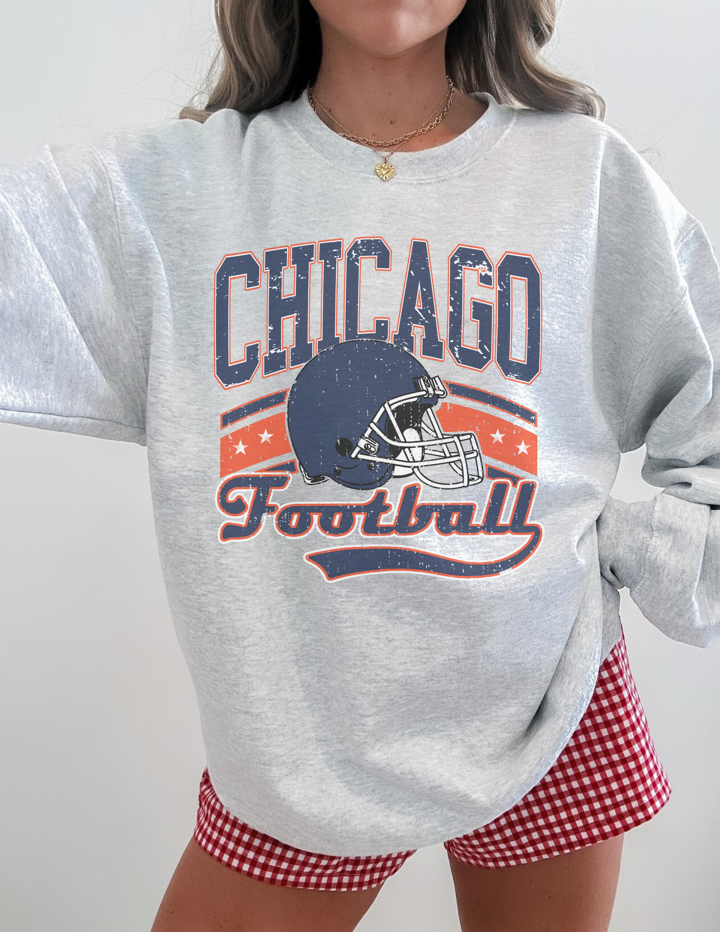 Football team graphic sweatshirt