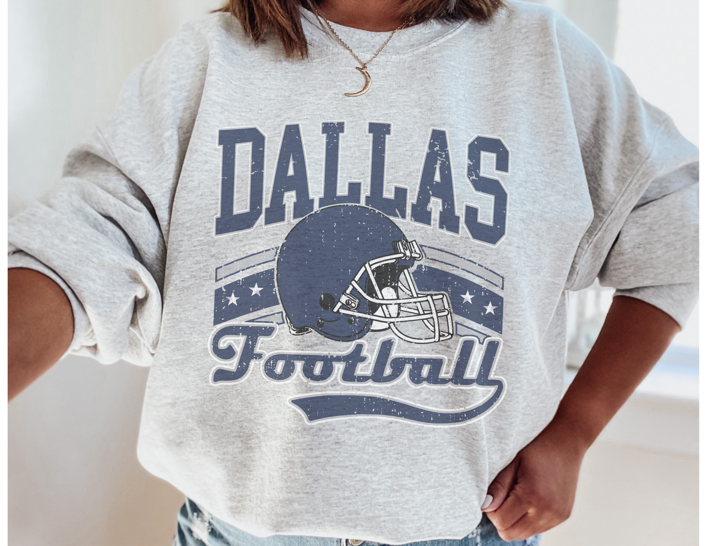 Football team graphic sweatshirt