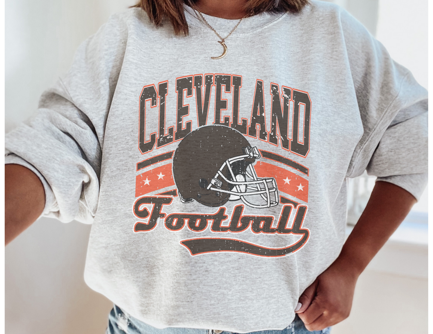 Football team graphic sweatshirt