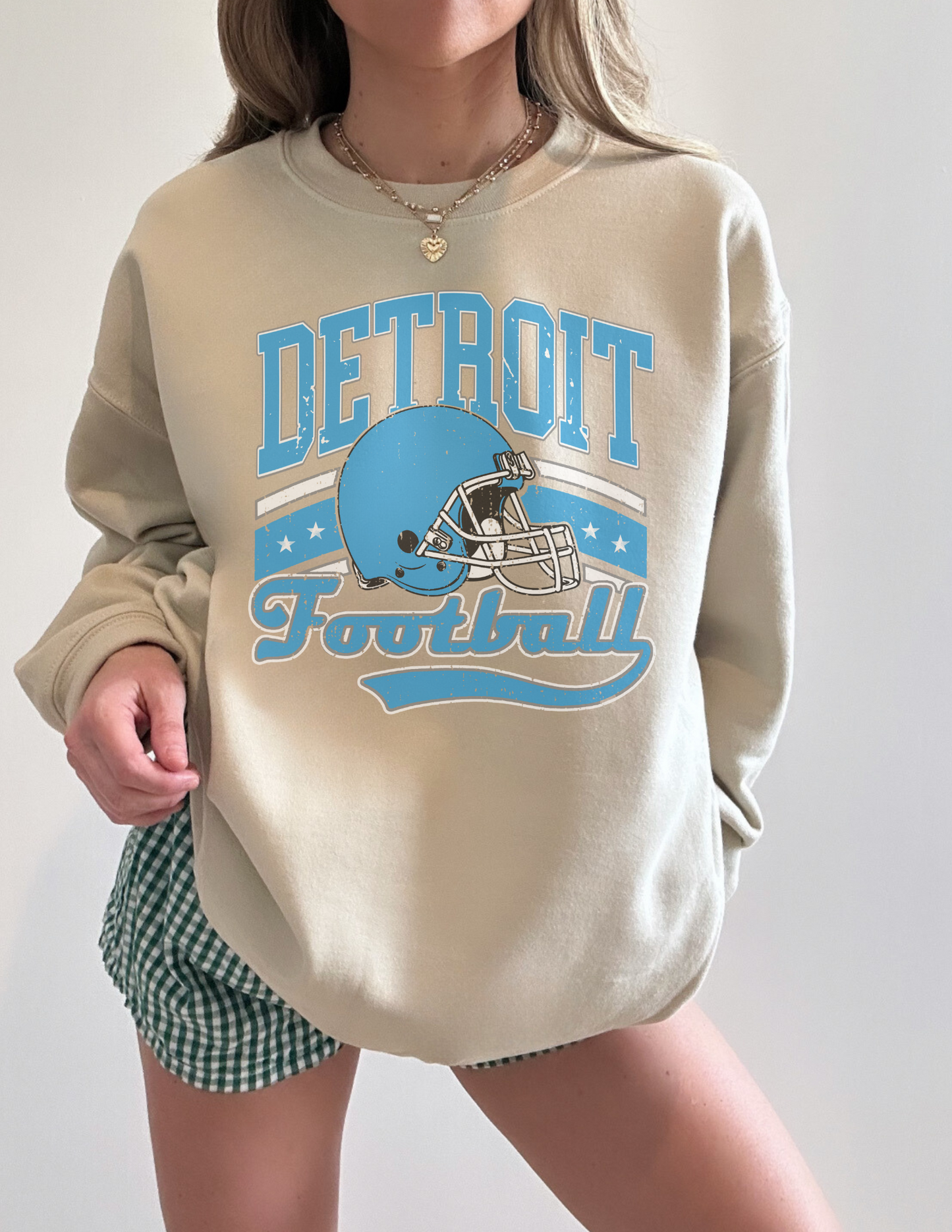 Football team graphic sweatshirt