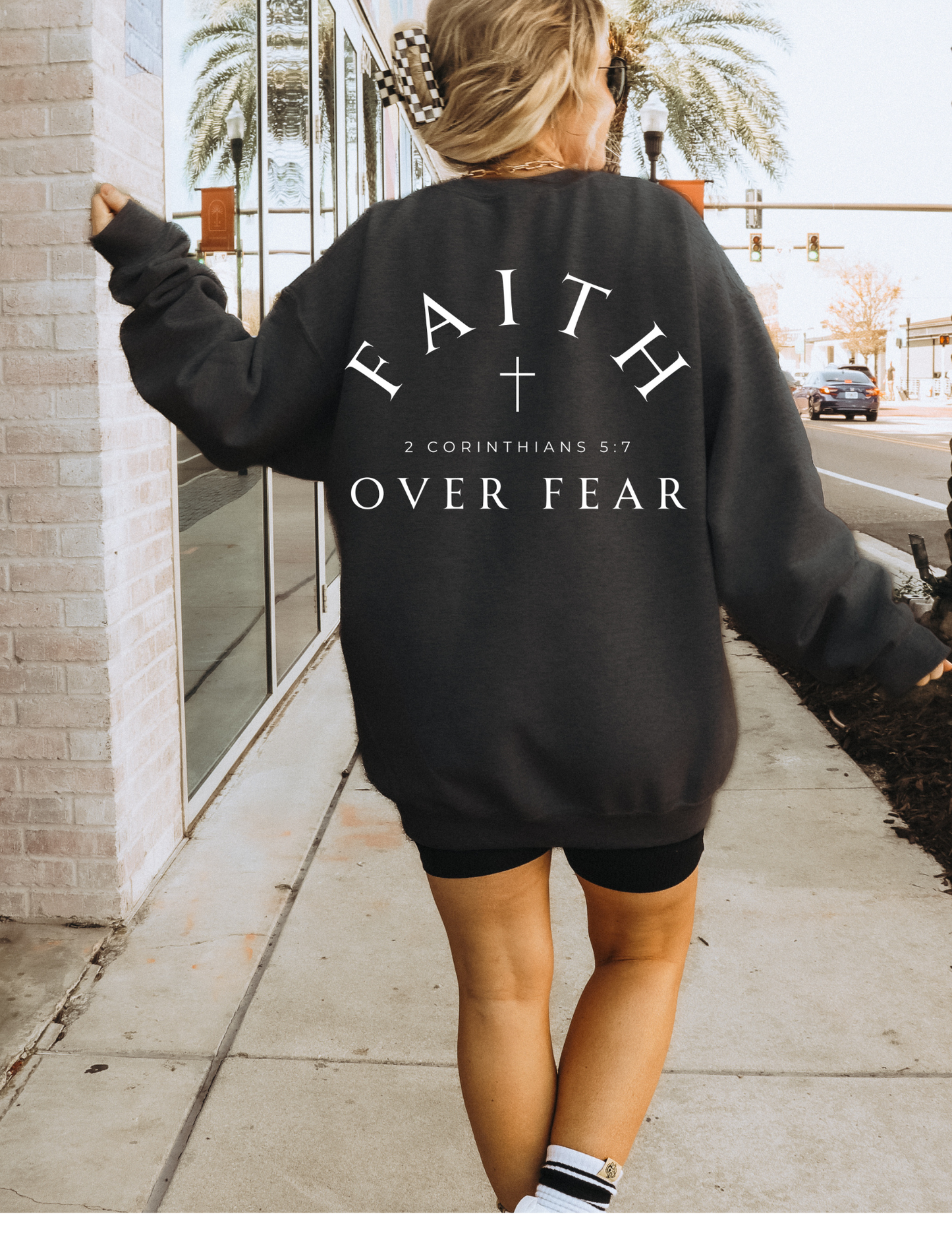 faith over fear sweatshirt
