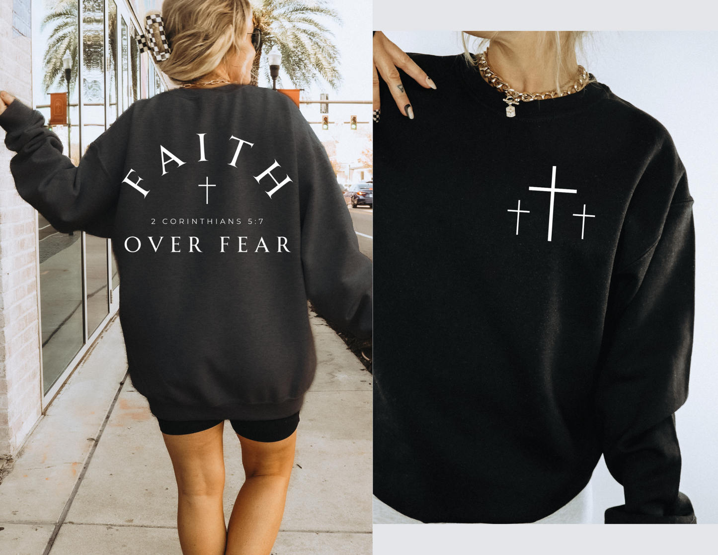 faith over fear sweatshirt