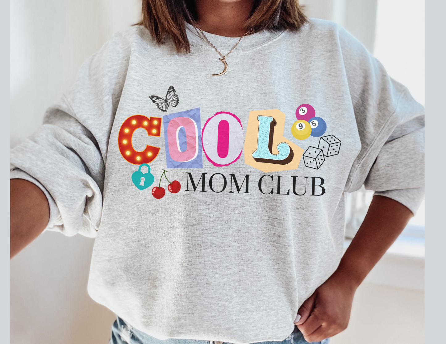 retro cool mom club sweatshirt
