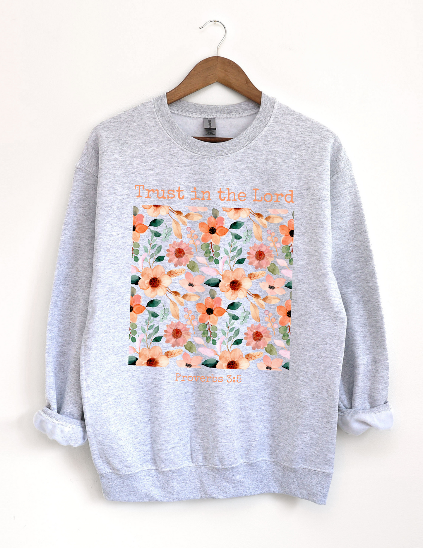 floral christian bible verses sweatshirt