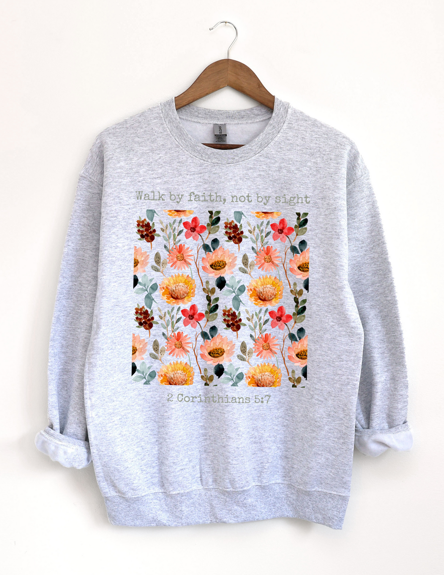 floral christian bible verses sweatshirt