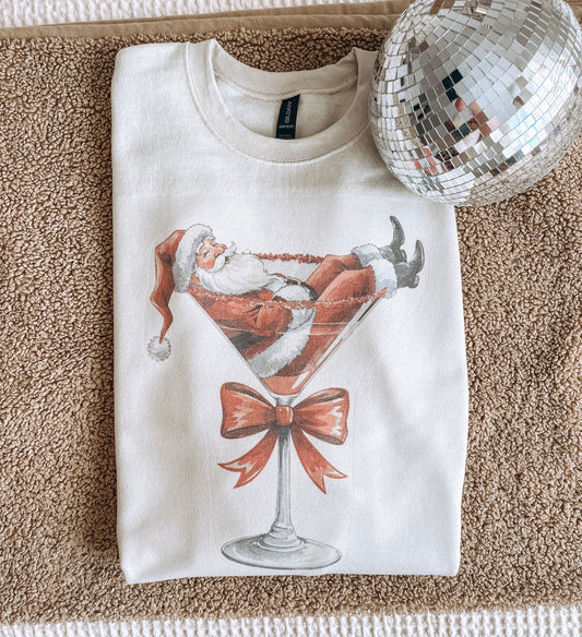 Santa Martini Graphic