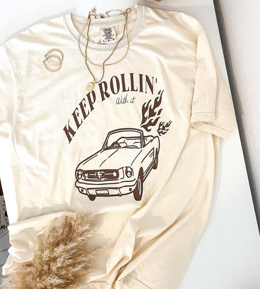 Keep Rollin With It graphic tee