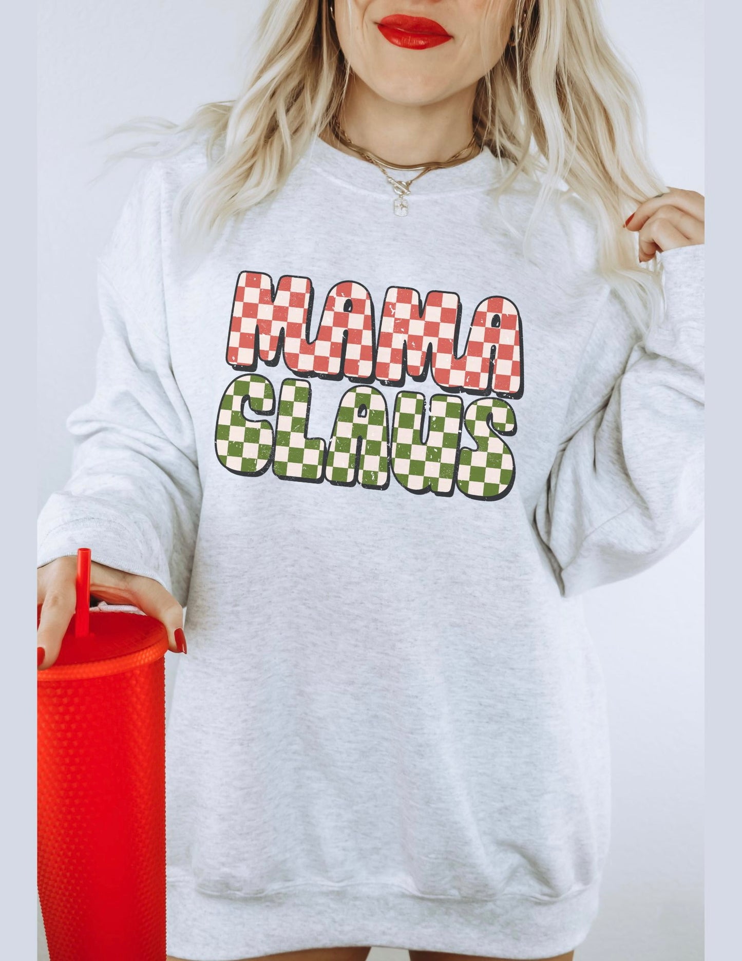 Checkered Mama Claus