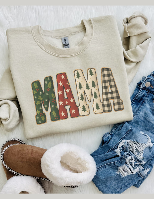 Christmas Vibes Mama Graphic