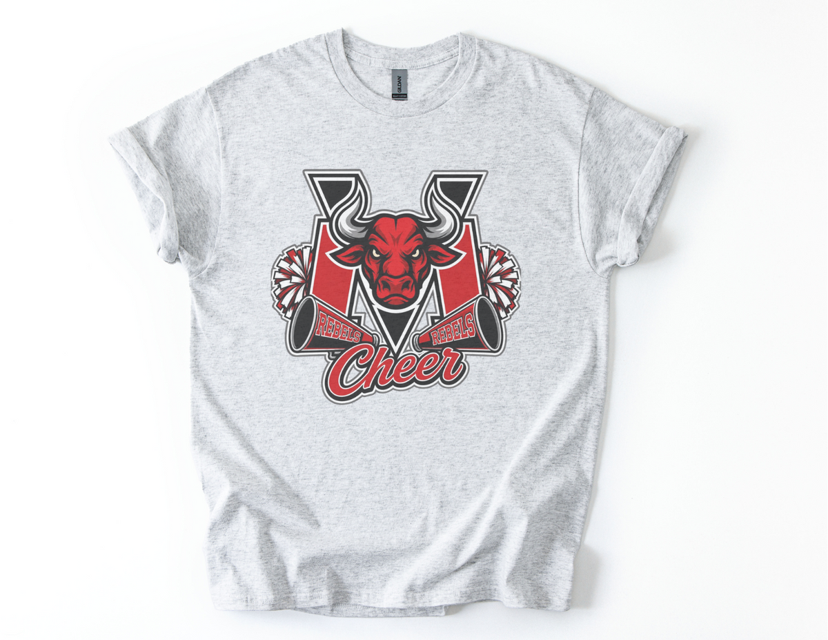 Mid-Valley Rebels Cheer Logo Adult and Youth T-shirt