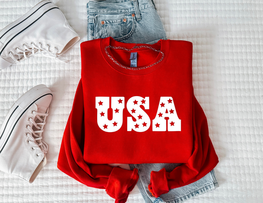 USA patriotic crewneck
