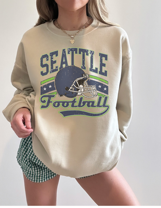 Football team graphic sweatshirt
