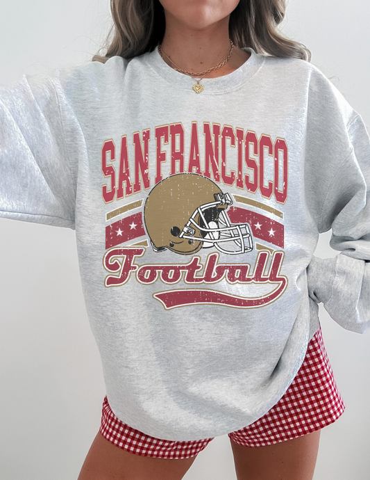 Football team graphic sweatshirt