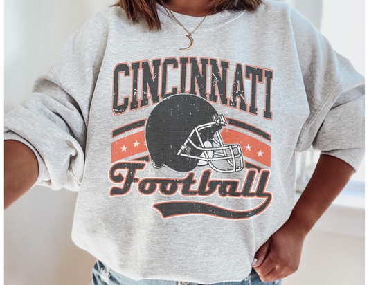 Football team graphic sweatshirt