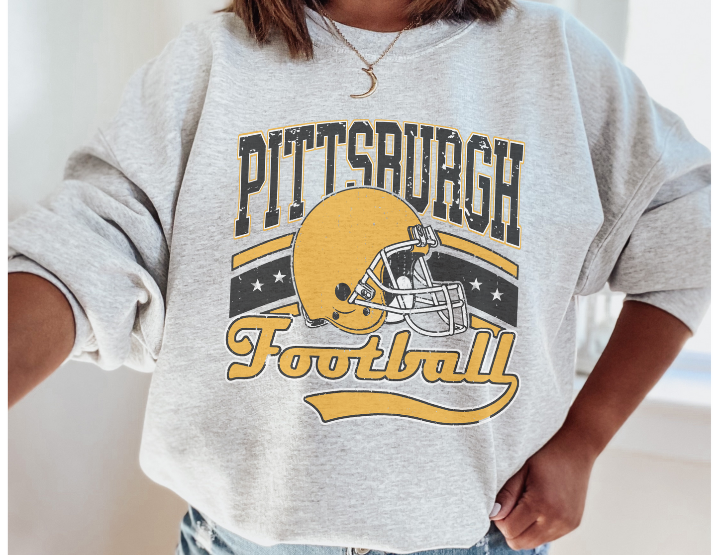 Football team graphic sweatshirt