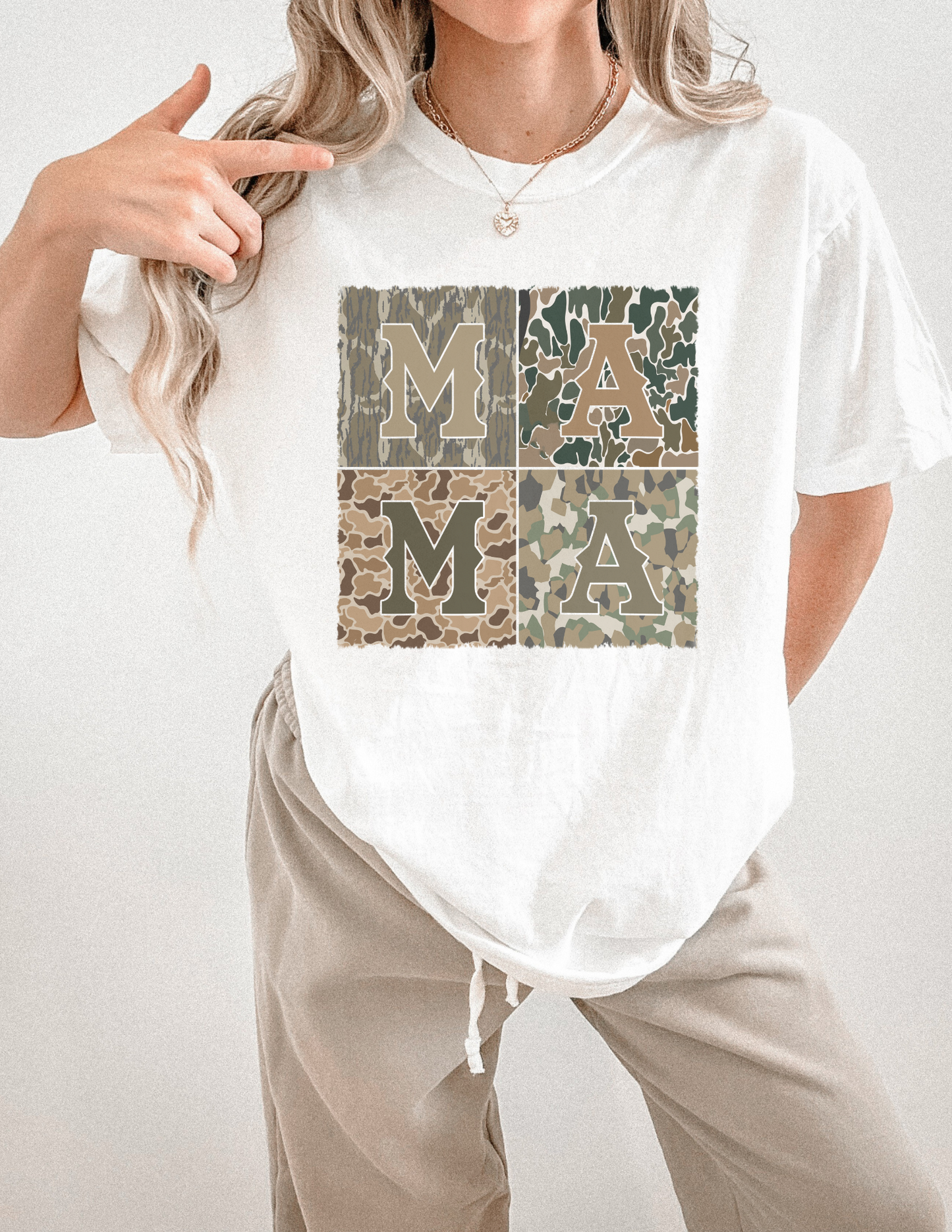 Trendy Camo mama sweatshirt