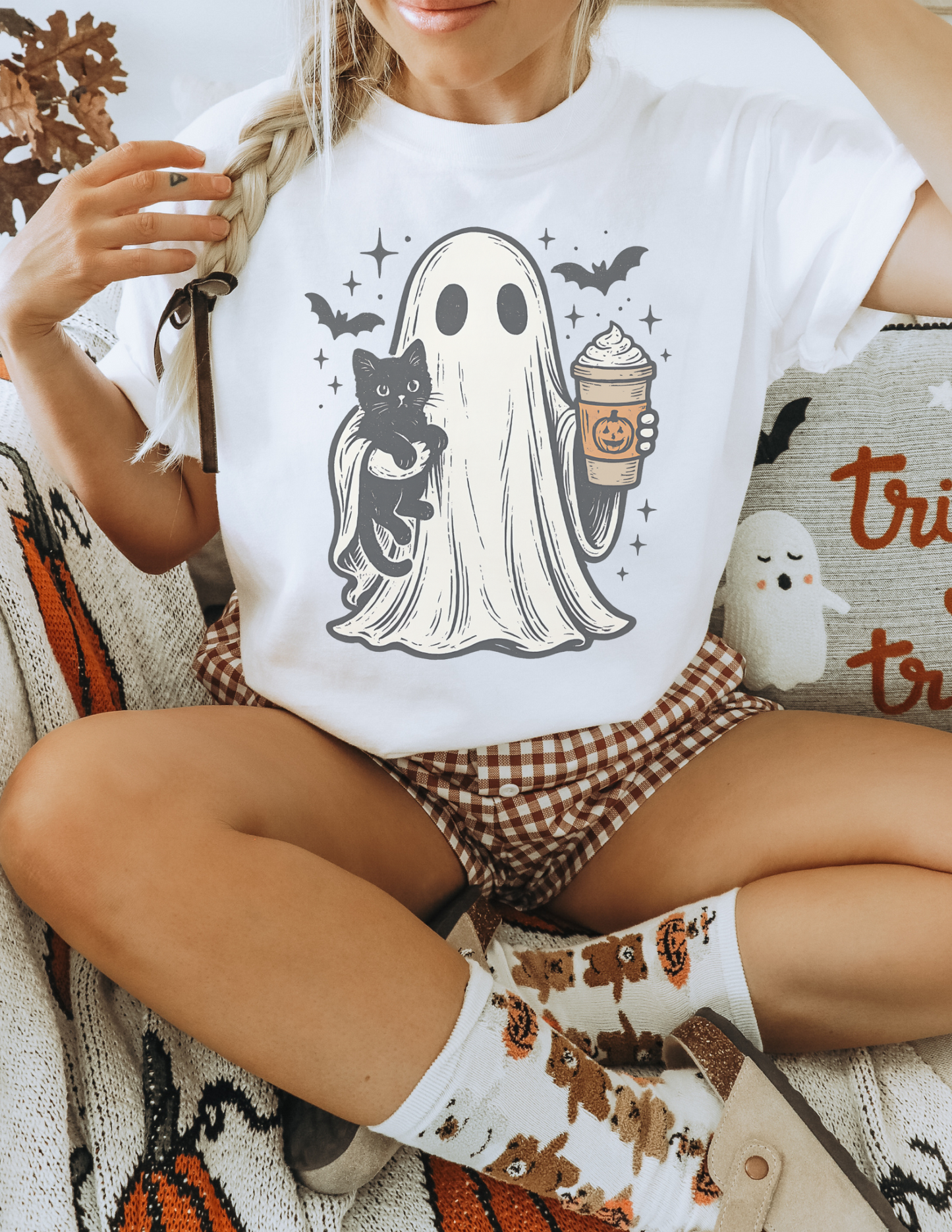 Cute Ghost Halloween Graphic