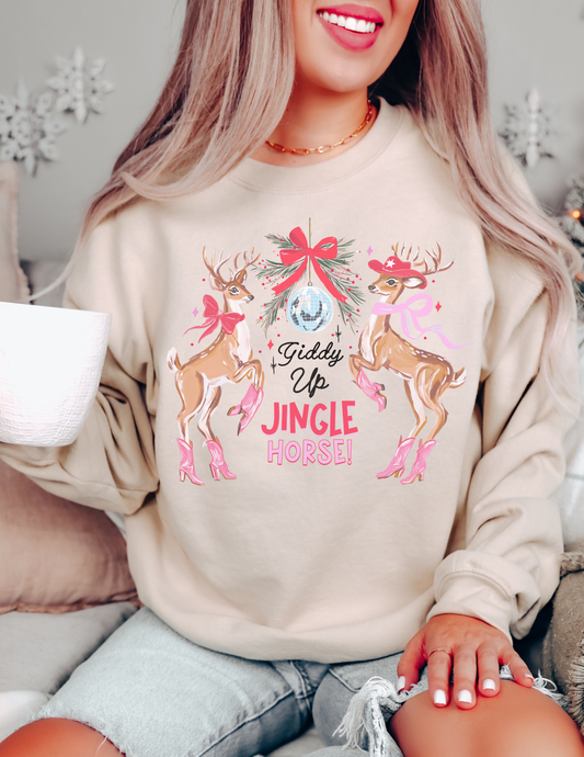 Giddy up Jingle horse Graphic