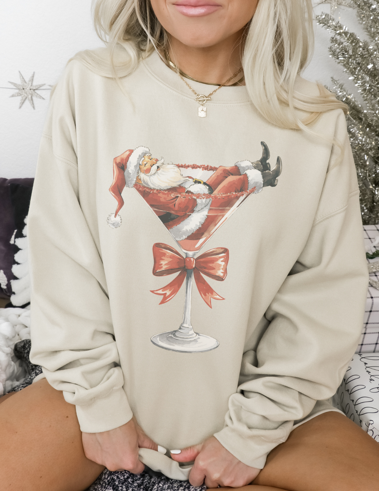 Santa Martini Graphic