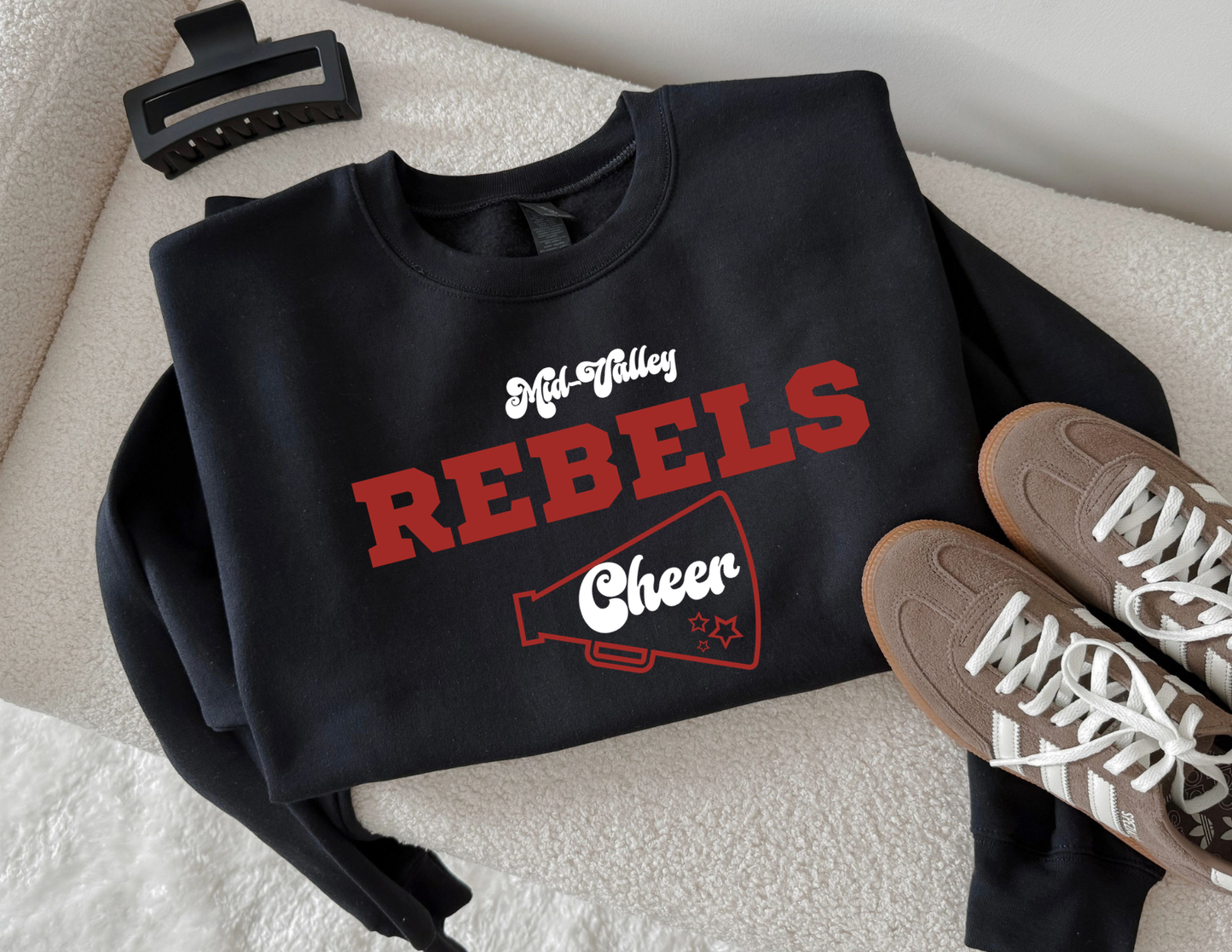 Mid-Valley Rebels Cheer Crewneck