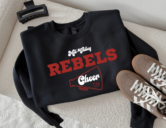 Mid-Valley Rebels Cheer Crewneck