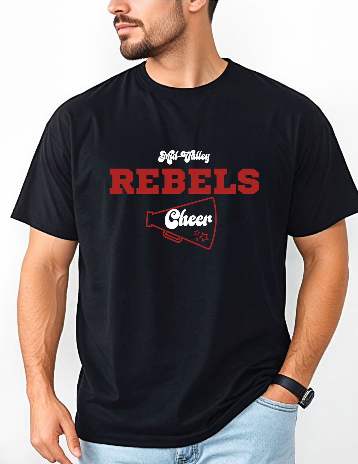 Mid-Valley Rebels Cheer Adult and Youth tee