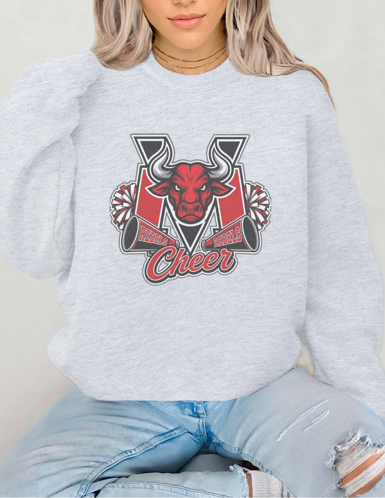 Mid-Valley Rebels Cheer Crewneck