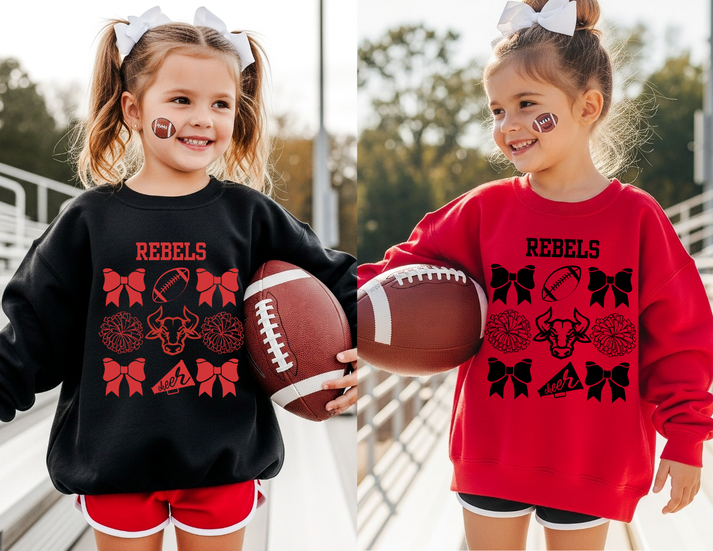 Youth and Adult Rebel Cheer Crewneck