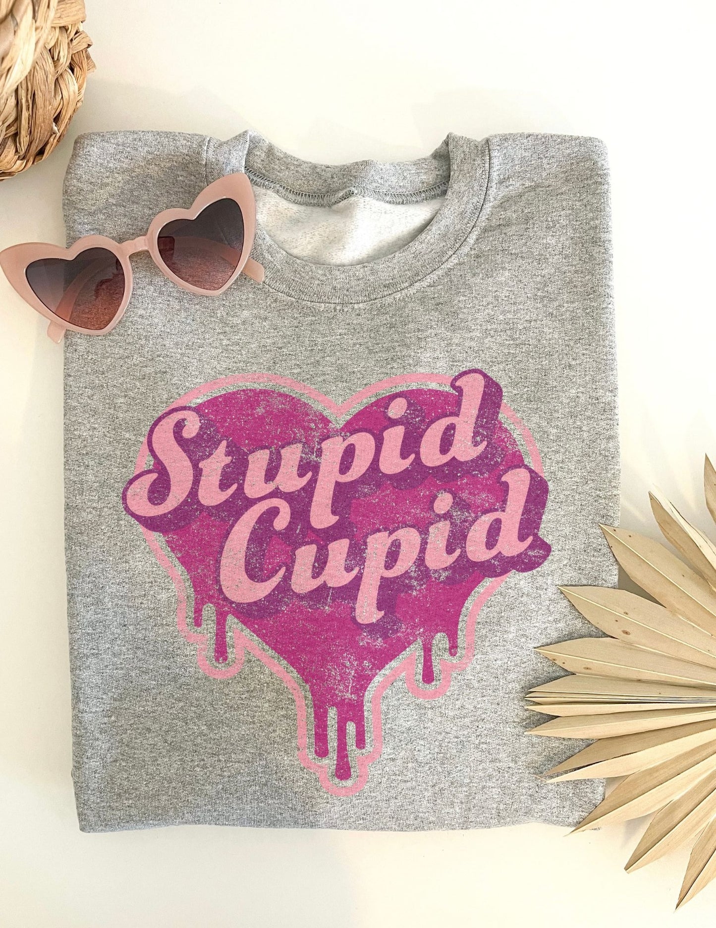 stupid cupid sweatshirt