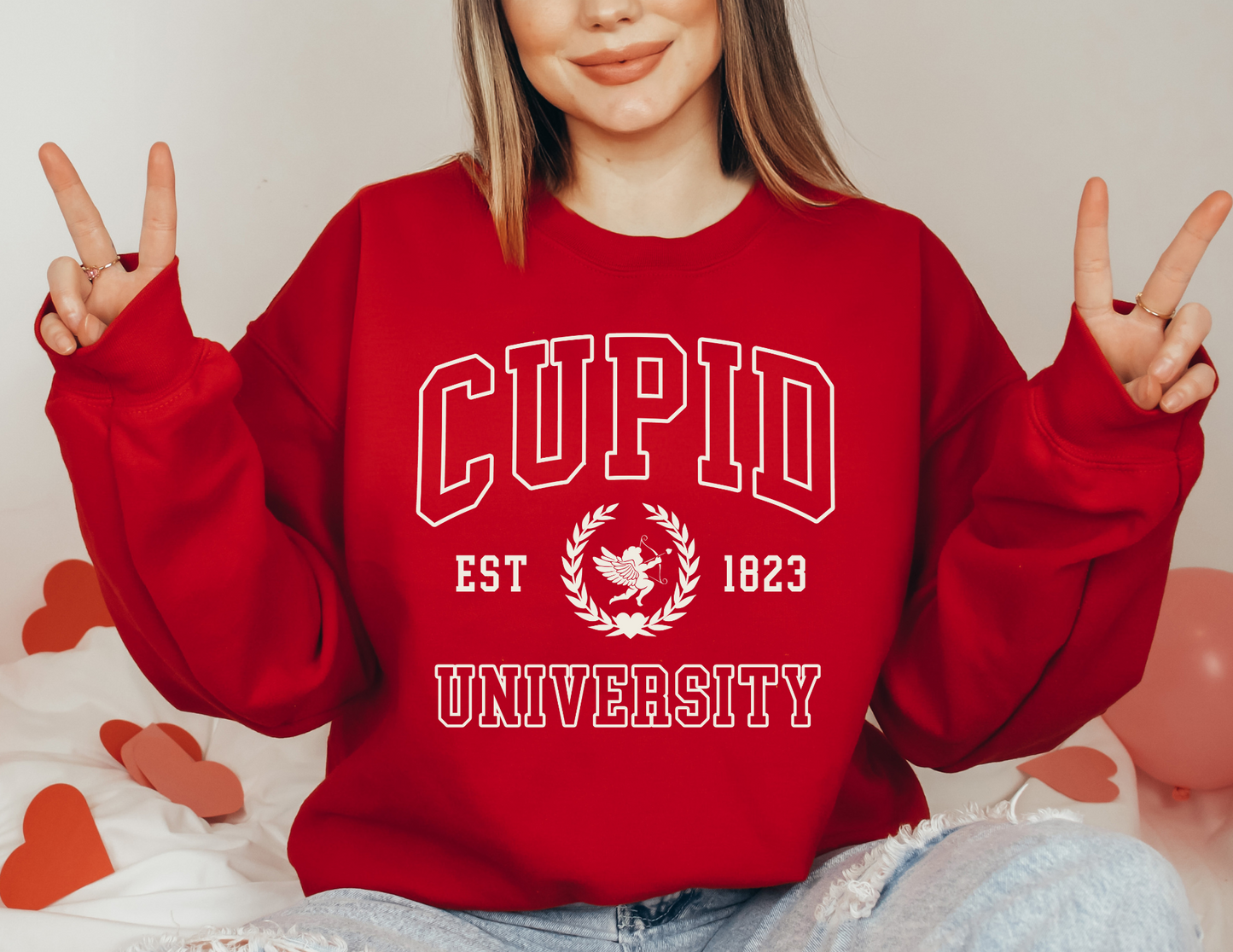 cupid university sweatshirt